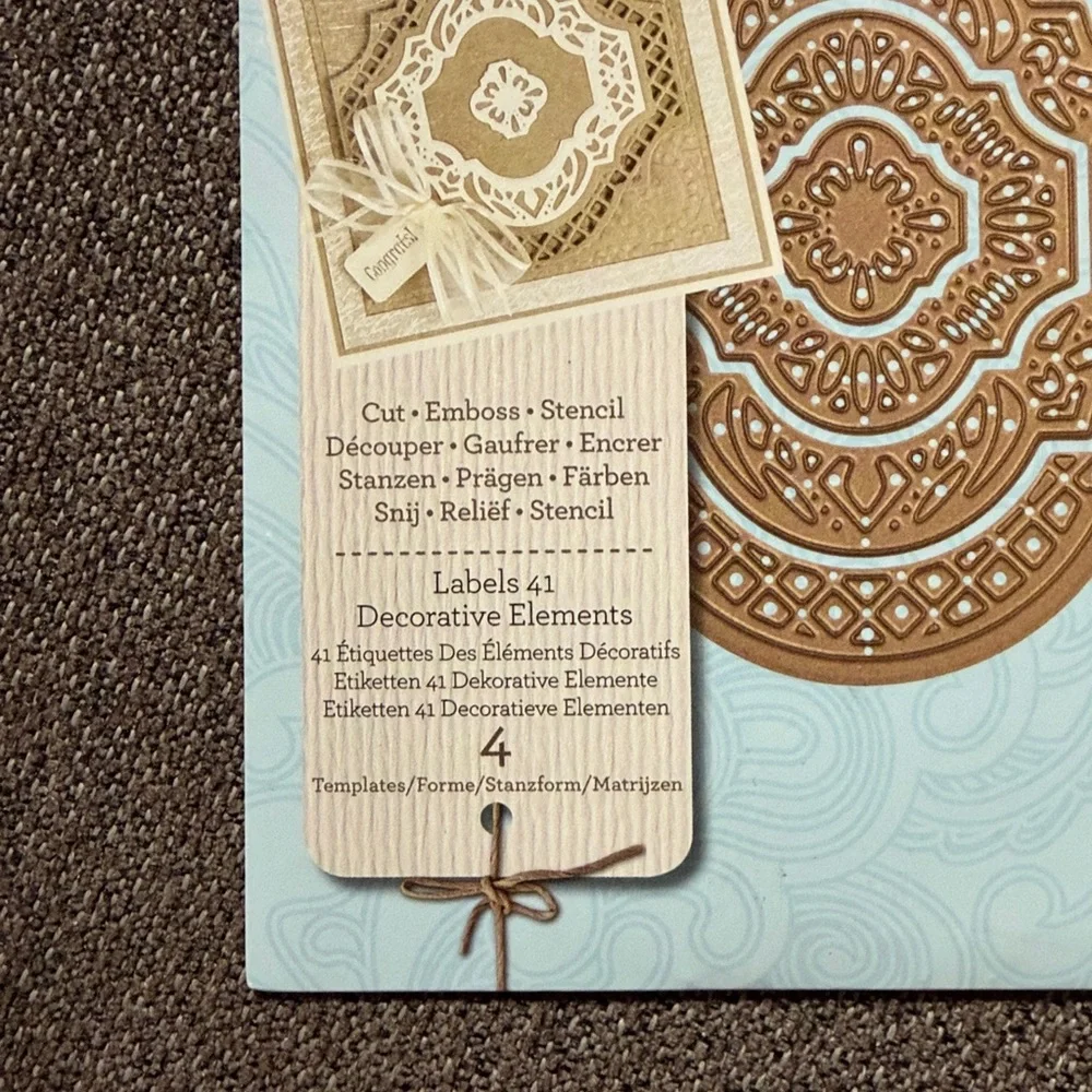 Spellbinders Nestabilities Labels 41 decorative elements dies 54-470 NWT
